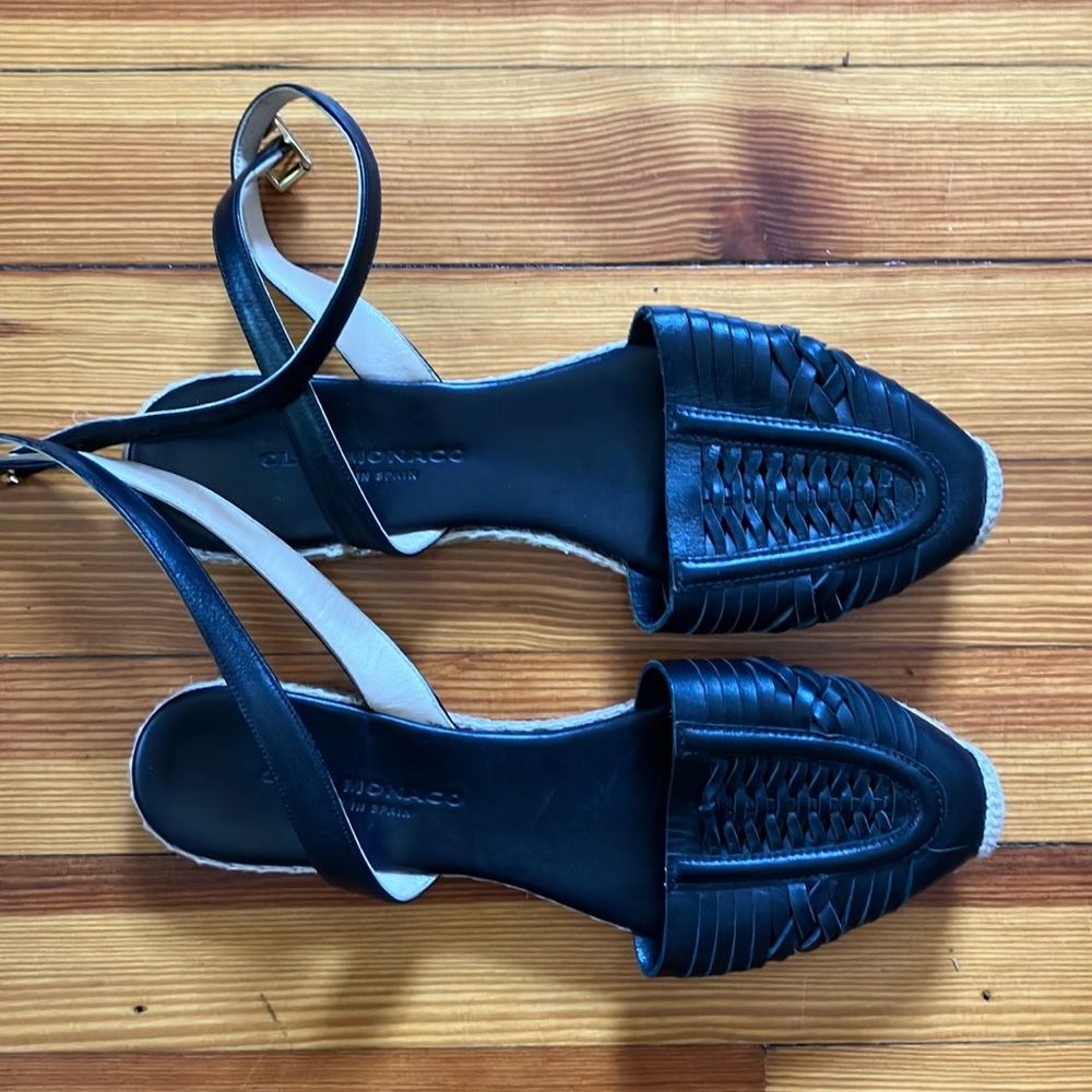 Club Monaco leather espadrille sandals